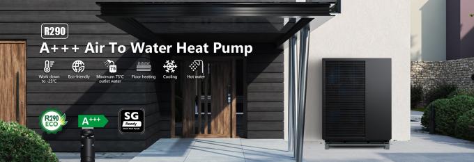 R290 6KW 12KW 18KW Air Source Heat Pump Domestic Heating And Cooling System 0